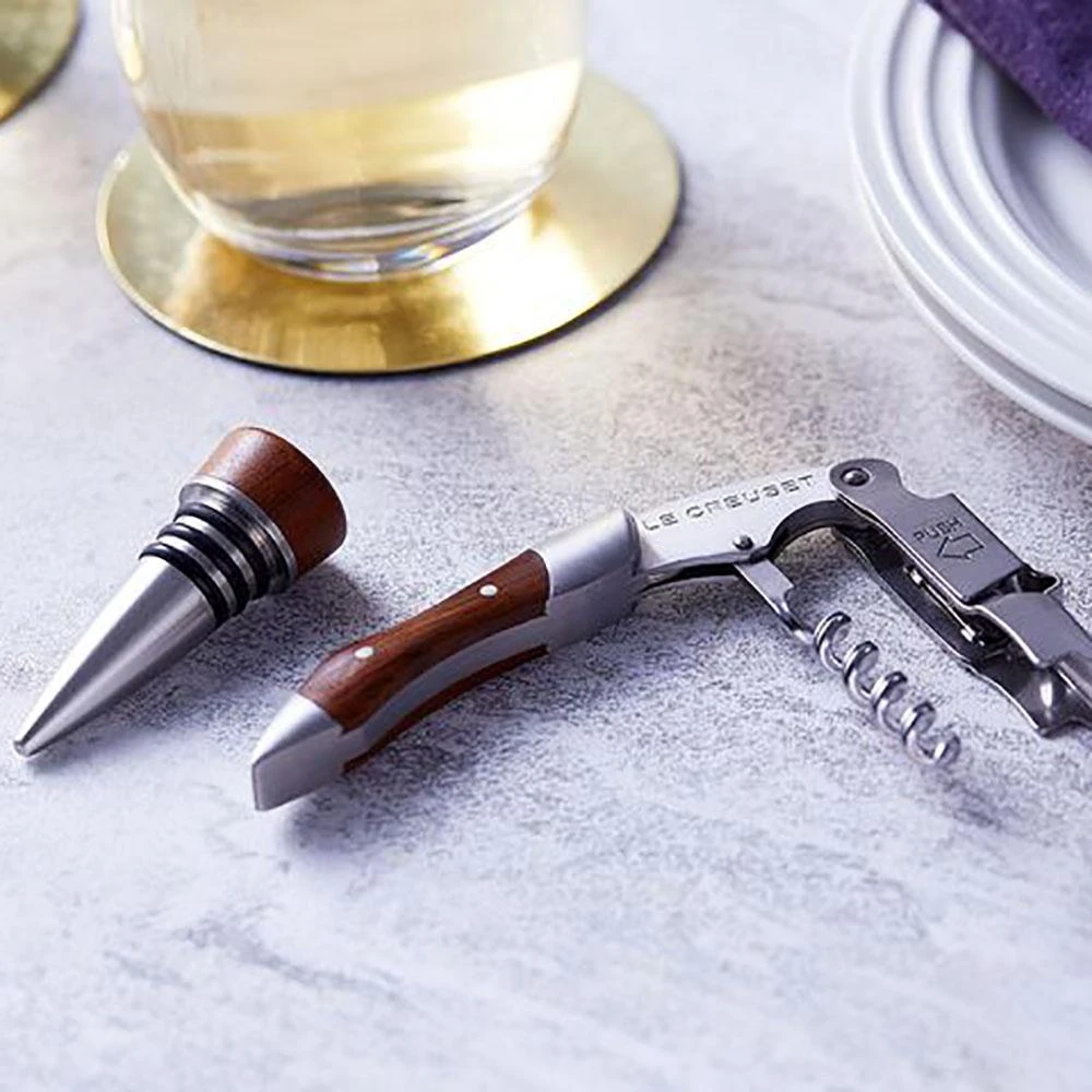 Sacacorchos Le Creuset "Sommelier" WT-110 Con Mango De Madera 3 Sacacorchos Le Creuset "Sommelier" WT-110 Con Mango De Madera - Imagen 3