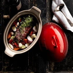 Bandeja Heritage Ovalada Cereza Le Creuset