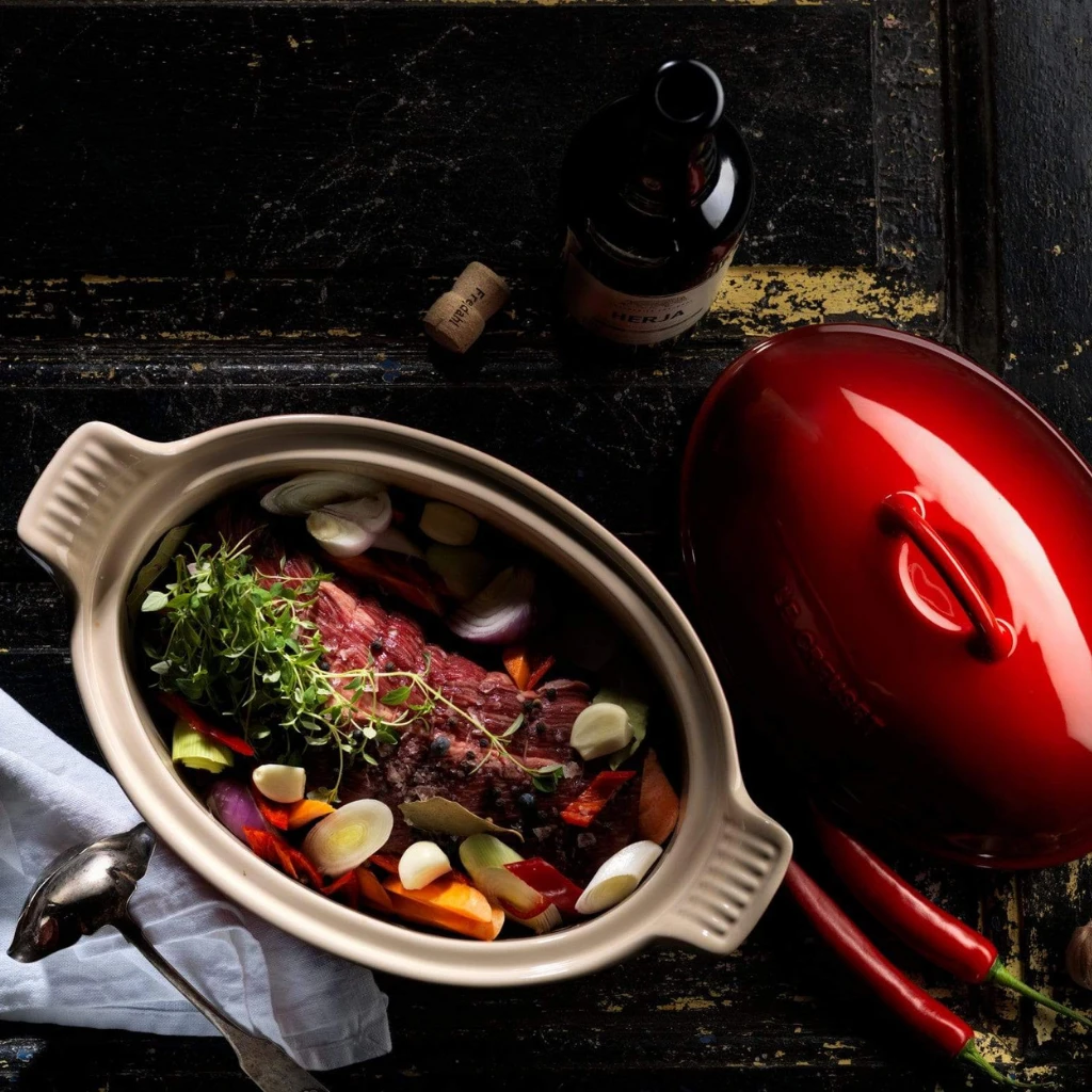 Bandeja Heritage Ovalada Cereza Le Creuset 4 Bandeja Heritage Ovalada Cereza Le Creuset - Imagen 4