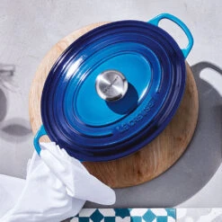Cocotte Ovalada Evolution Le Creuset De 27 A 40 Cm -Le Creuset Ventas Cocotte ovalada Evolution Le Creuset de 27 a 40cm azure 3