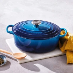 Cocotte Ovalada Evolution Le Creuset De 27 A 40 Cm -Le Creuset Ventas Cocotte ovalada Evolution Le Creuset de 27 a 40cm azure 4c