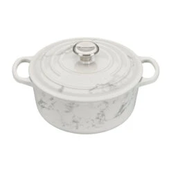 Cocotte De Hierro White Marble Le Creuset (Edición Limitada) -Le Creuset Ventas Cocotte redonda 24 cm Marble de Le Creuset Edicion Limitada 3