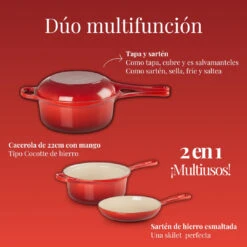 Conjunto Cocotte Y Sartén Multifunción Le Creuset -Le Creuset Ventas GUIADETAMANOSDECOCOTTE