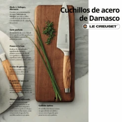 Cuchillo Para Pan Le Creuset De Acero Damasco -Le Creuset Ventas Hierrofundido 9 1