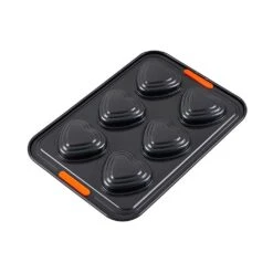 Molde 6 Bizcochos Corazón Le Creuset -Le Creuset Ventas Molde 6 bizcochos corazon Le Creuset 2