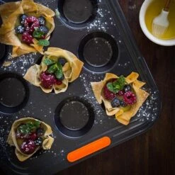 Molde Antiadherente Para Magdalenas Le Creuset -Le Creuset Ventas Molde magdalenas receta tartaletas con lemon curd y frutos rojos Claudia Julia