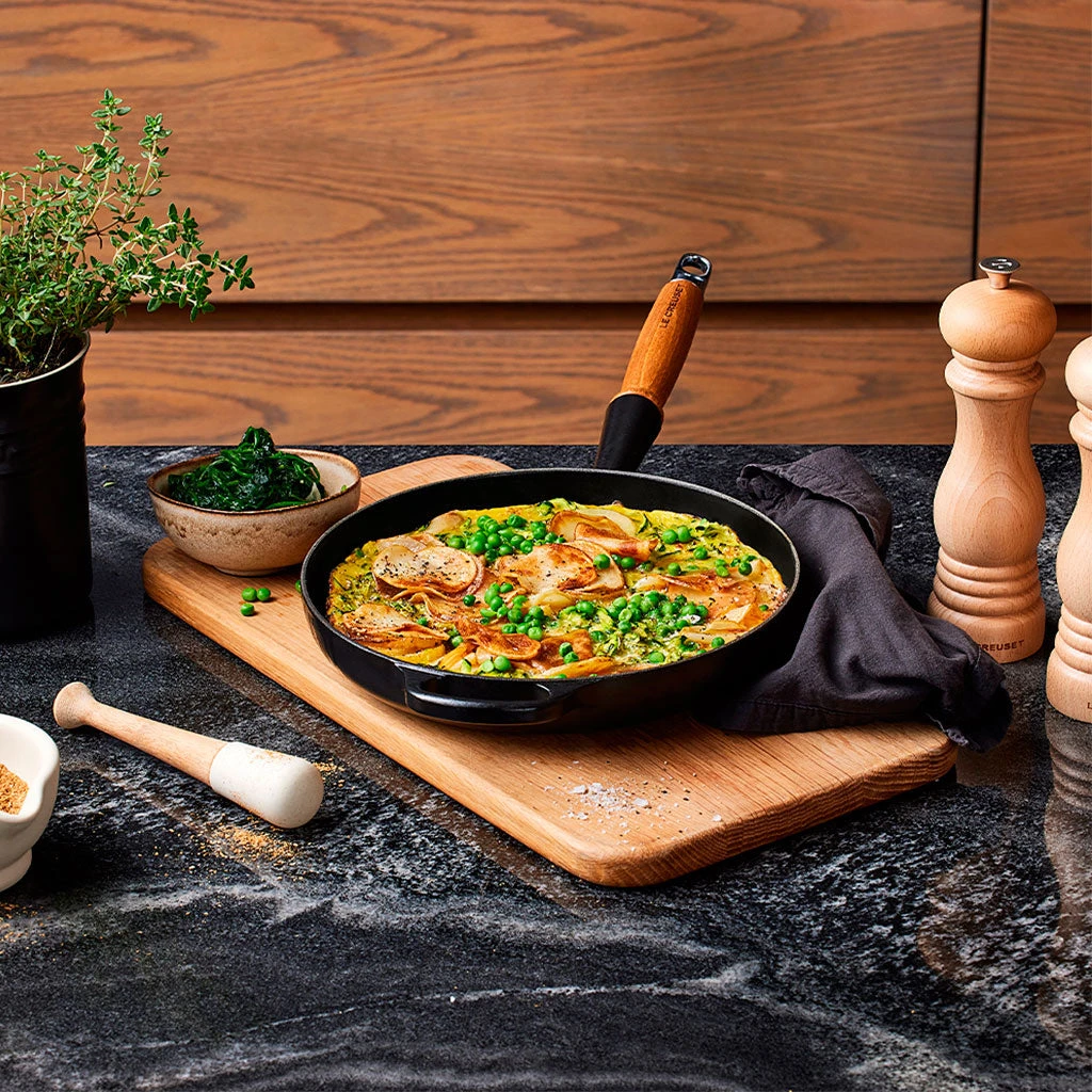 Sartén De Hierro Con Mango De Madera Le Creuset 8 Sartén De Hierro Con Mango De Madera Le Creuset - Imagen 8