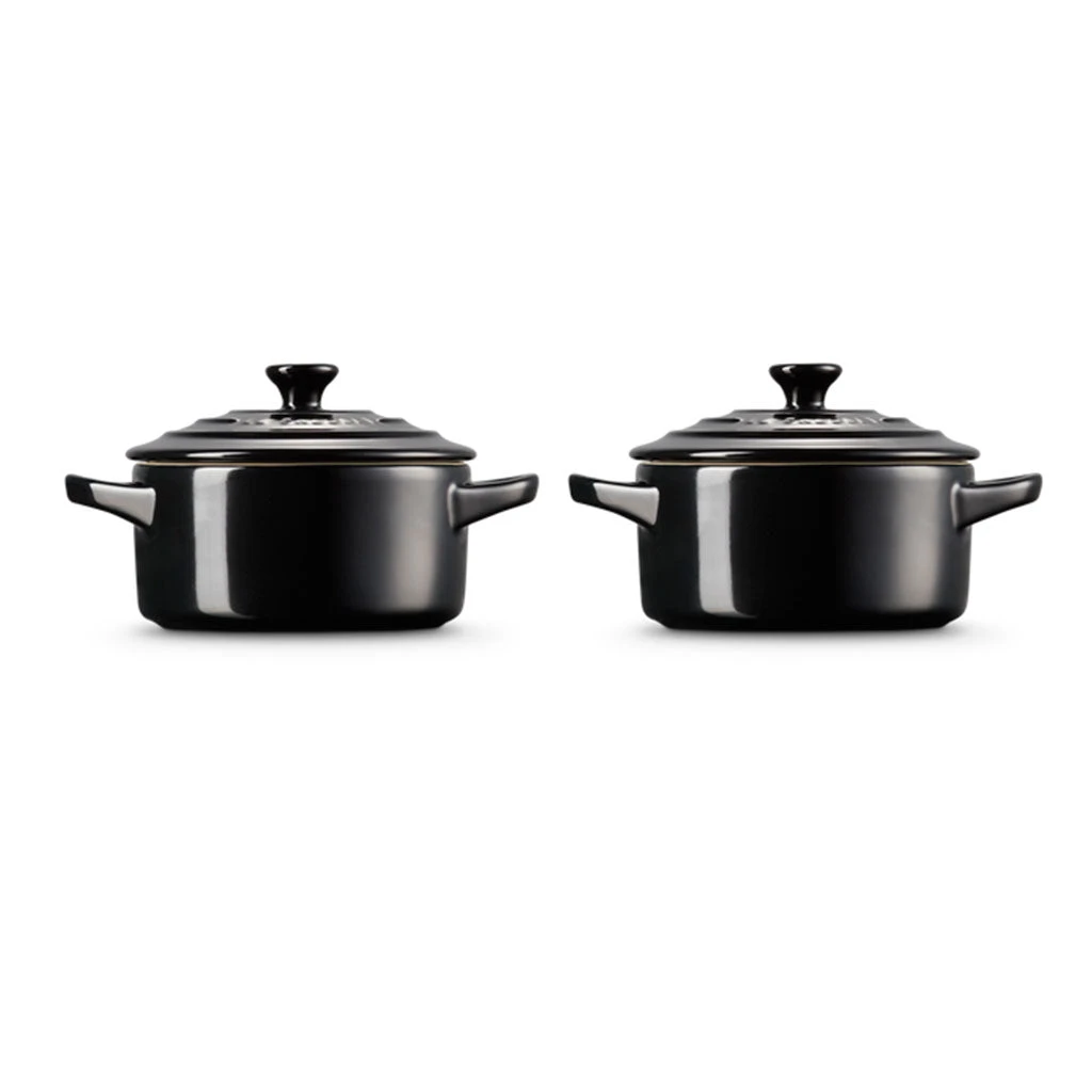 Set 2 Mini Cocottes Negro Le Creuset 2 Set 2 Mini Cocottes Negro Le Creuset - Imagen 2