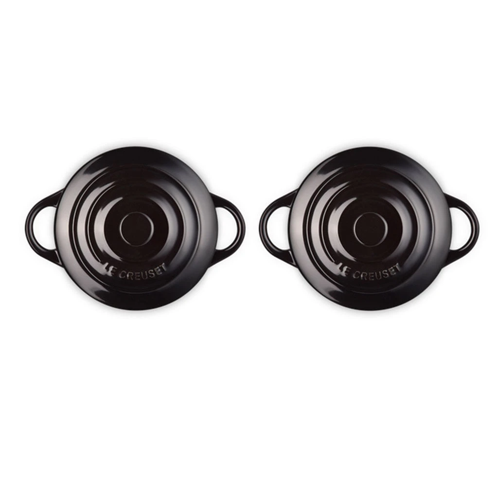 Set 2 Mini Cocottes Negro Le Creuset 3 Set 2 Mini Cocottes Negro Le Creuset - Imagen 3