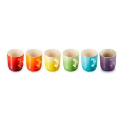 Set 6 Tazas 200ml Arcoiris Le Creuset -Le Creuset Ventas Set 6 tazas 200ml Arcoiris Le Creuset 2