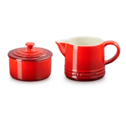 Set De Lechera Y Azucarero Le Creuset -Le Creuset Ventas Set de lechera y azucarero Le Creuset 300 ml cereza