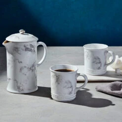 Taza Mug White Marble De Le Creuset ¡Edición Limitada! -Le Creuset Ventas Set tazas marble