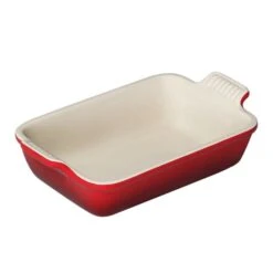 Fuente Rectangular 26 Cm Cereza - Cerámica De Gres - Le Creuset