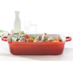 Fuente Rectangular 33 Cm Cereza - Hierro Fundido - Le Creuset 7 Fuente Rectangular 33 Cm Cereza - Hierro Fundido - Le Creuset -Le Creuset Ventas bandeja rectangular cereza hierro fundido le creuset 1