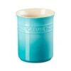 Bote Para Espátulas Azul Caribe 12 Cm - Cerámica De Gres - Le Creuset