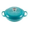 Cocotte Baja Evolution 26 Cm Azul Caribe - Hierro Fundido - Le Creuset