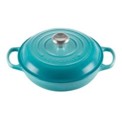 Cocotte Baja Evolution 26 Cm Azul Caribe - Hierro Fundido - Le Creuset