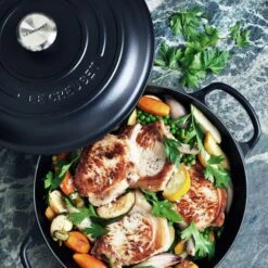 Cocotte Baja Evolution 30 Cm Negro - Hierro Fundido - Le Creuset -Le Creuset Ventas cocotte baja cereza hierro fundido le creuset.jpg10