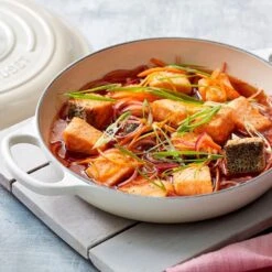 Cocotte Baja Evolution 30 Cm Azul Caribe - Hierro Fundido - Le Creuset -Le Creuset Ventas cocotte baja merengue hierro fundido le creuset 1 1