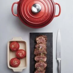 Cocotte Evolution Redonda 20 Cm Cereza - Hierro Fundido - Le Creuset -Le Creuset Ventas cocotte evolution hierro colado cotton 20 cm le creuset.jpg1 8 1