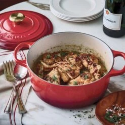 Cocotte Evolution Redonda 24 Cm Cereza - Hierro Fundido - Le Creuset -Le Creuset Ventas cocotte evolution hierro colado cotton 20 cm le creuset.jpg5 13