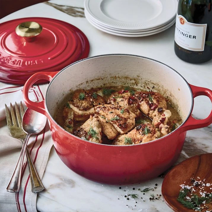 Cocotte Evolution Redonda 24 Cm Azul Caribe - Hierro Fundido - Le Creuset 8 Cocotte Evolution Redonda 24 Cm Azul Caribe - Hierro Fundido - Le Creuset - Imagen 8