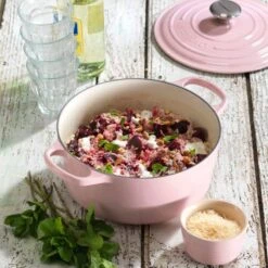 Cocotte Evolution Redonda 26 Cm Cereza - Hierro Fundido - Le Creuset -Le Creuset Ventas cocotte evolution hierro colado cotton 20 cm le creuset.jpg9 21 1