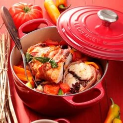 Cocotte Evolution Rustidera Baja Redonda 24 Cm Cereza - Hierro Fundido - Le Creuset -Le Creuset Ventas cocotte evolution rustidera baja redonda 24 cm cereza hierro fundido le creuset 3