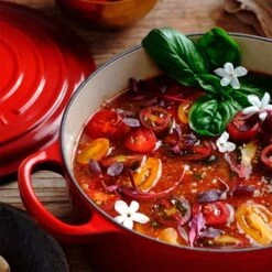 Cocotte Evolution Rustidera Baja Redonda 24 Cm Cereza - Hierro Fundido - Le Creuset -Le Creuset Ventas cocotte evolution rustidera baja redonda 24 cm cereza hierro fundido le creuset 4