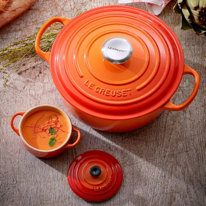 Cocotte Evolution Rustidera Baja Redonda 24 Cm Volcánico - Hierro Fundido - Le Creuset 6 Cocotte Evolution Rustidera Baja Redonda 24 Cm Volcánico - Hierro Fundido - Le Creuset - Imagen 6