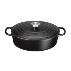 Cocotte Ovalada Evolution 27 Cm Negro Mate - Hierro Fundido - Le Creuset