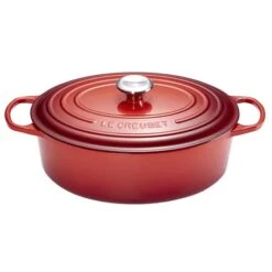 Cocotte Ovalada Evolution 31 Cm Cereza - Hierro Fundido - Le Creuset