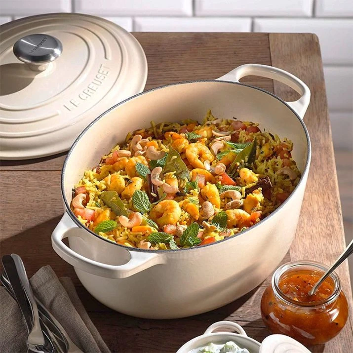 Cocotte Ovalada Evolution 31 Cm Merengue - Hierro Fundido - Le Creuset 5 Cocotte Ovalada Evolution 31 Cm Merengue - Hierro Fundido - Le Creuset - Imagen 5