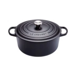 Cocotte Evolution Redonda 20 Cm Negro Mate - Hierro Fundido - Le Creuset