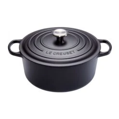 Cocotte Evolution Redonda 26 Cm Negro Mate - Hierro Fundido - Le Creuset