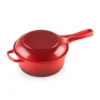 Conjunto Multifunción Cacerola Y Sartén Cereza - Hierro Fundido - Le Creuset