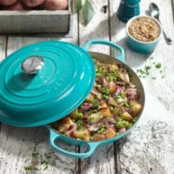 Cocotte Baja Evolution 26 Cm Naranja - Hierro Fundido - Le Creuset -Le Creuset Ventas cooctte baja azul caraibe le creuset 9 2