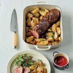 Cuchillo Del Chef Con Mango De Madera De Olivo 15 Cm - Acero Damasco - Le Creuset -Le Creuset Ventas cuchillo de chef con mango de madera de olivo acero damasco le creuset.jpg2 1