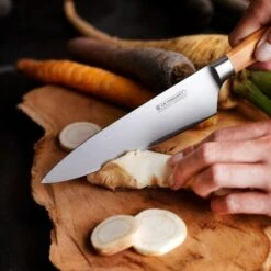 Cuchillo Del Chef Con Mango De Madera De Olivo 20 Cm - Acero Damasco - Le Creuset -Le Creuset Ventas cuchillo de chef con mango de madera de olivo acero damasco le creuset 1