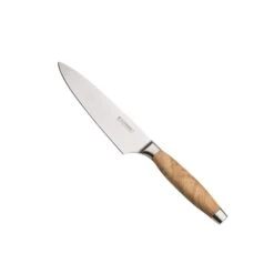 Cuchillo Del Chef Con Mango De Madera De Olivo 15 Cm - Acero Damasco - Le Creuset
