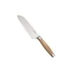 Cuchillo Santoku Con Mango De Madera De Olivo 13 Cm - Acero Damasco - Le Creuset