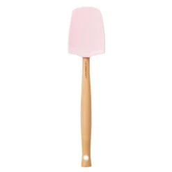 Espátula Craft Cuchara Con Mango De Madera 28 Cm Powder Pink - Silicona - Le Creuset