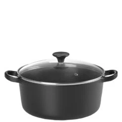 Cocotte De Hierro Con Tapa De Cristal DAILY Le Creuset -Le Creuset Ventas le creuset black casserole 22cm