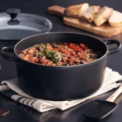 Cocotte De Hierro Con Tapa De Cristal DAILY Le Creuset -Le Creuset Ventas le creuset black casserole 22cm5