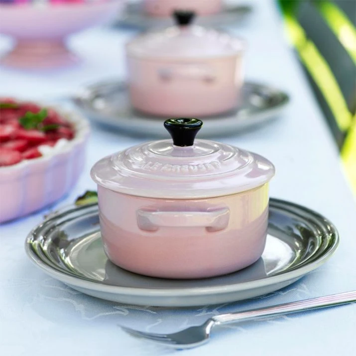 Mini Cocottes 10 Cm Metallics Rosas (4) - Cerámica De Gres - Le Creuset 2 Mini Cocottes 10 Cm Metallics Rosas (4) - Cerámica De Gres - Le Creuset - Imagen 2