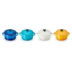 Mini Cocottes 10 Cm Riviera (4) - Cerámica De Gres - Le Creuset