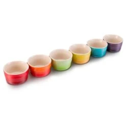 Mini Ramequines Colores Arcoíris (6) - Cerámica De Gres - Le Creuset