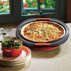 Molde Antiadherente Redondo Base Extraíble Quiche 28 Cm - Acero Al Carbono - Le Creuset -Le Creuset Ventas molde antiadherente redondo con base extraible acero al carbono le creuset.jpg3 2