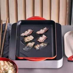 Parrilla Lisa Rectangular Cereza 31,5 Cm - Hierro Fundido - Le Creuset -Le Creuset Ventas parrilla lisa rectangular cereza cm hierro fundido le creuset 2