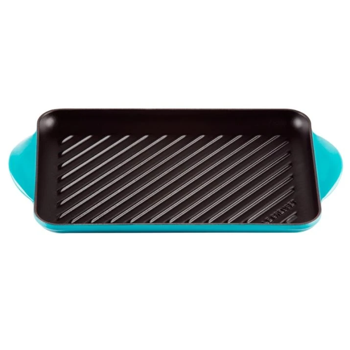 Parrilla Tradition Grill Rectangular Azul Caribe 32,5 Cm - Hierro Fundido - Le Creuset 2 Parrilla Tradition Grill Rectangular Azul Caribe 32,5 Cm - Hierro Fundido - Le Creuset - Imagen 2